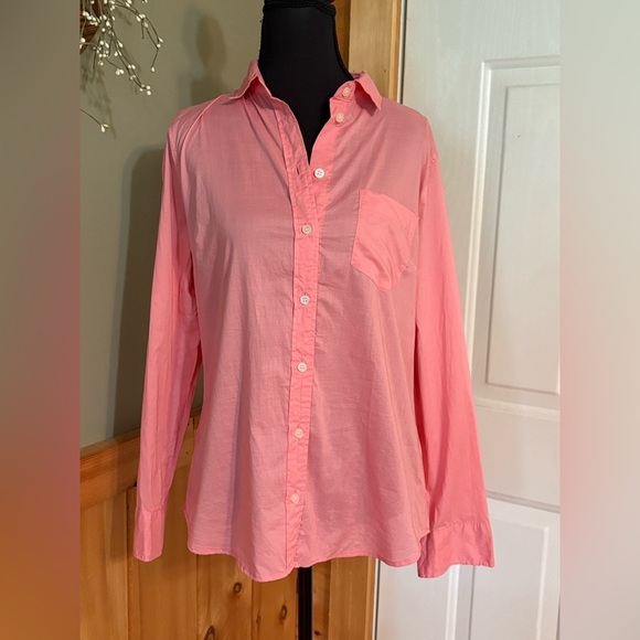 J. Crew Pink Button Down Shirt size M - Picture 1 of 10